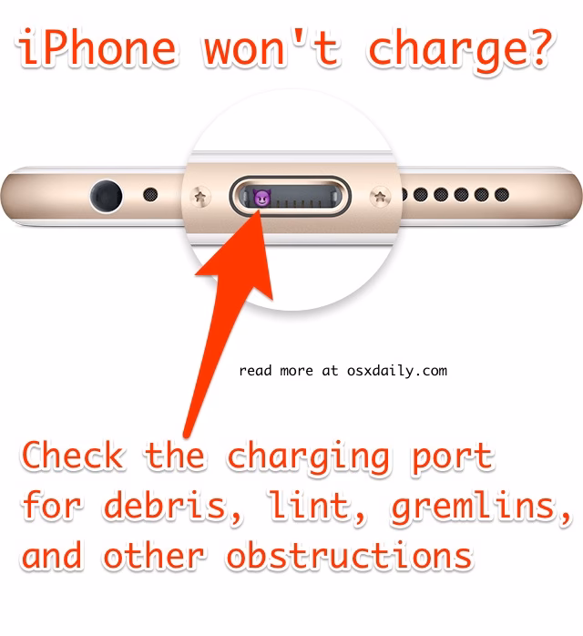 How do I get my iPhone charging again?
