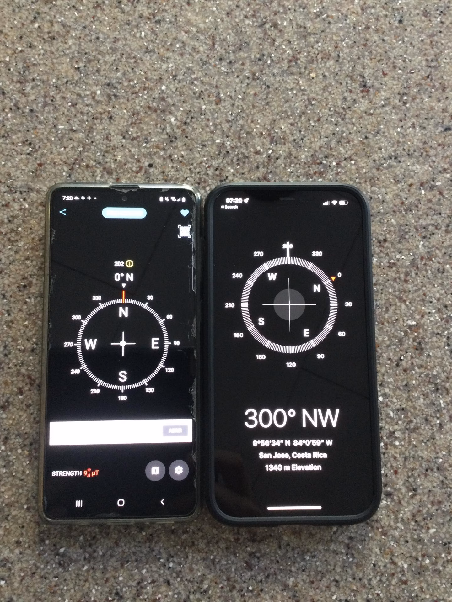 How to fix compass app on iPhone?