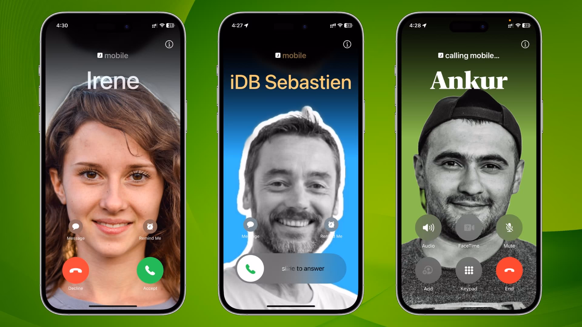 How do I set a contact photo on my iPhone?