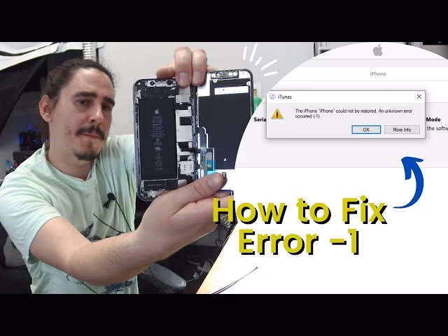 How to fix iPhone could not be restored unknown error occurred (-1)?