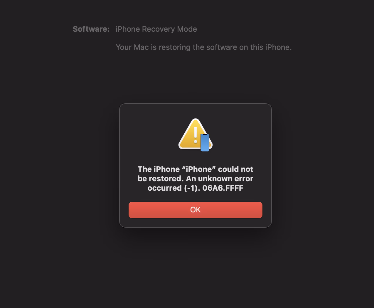 How do I fix a firmware error on my iPhone/iPad/iPod Touch?
