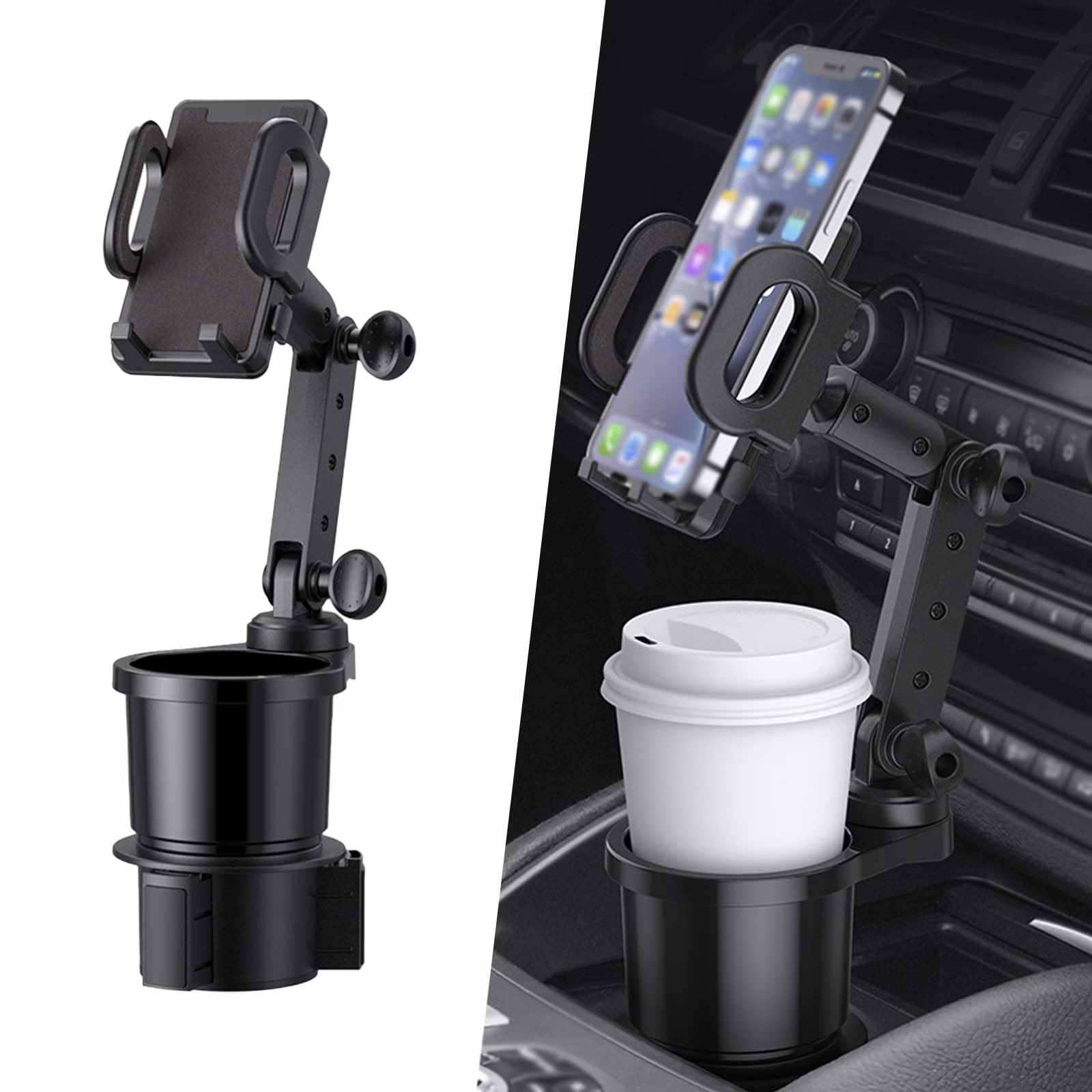 What size cup holder fits a car phone?