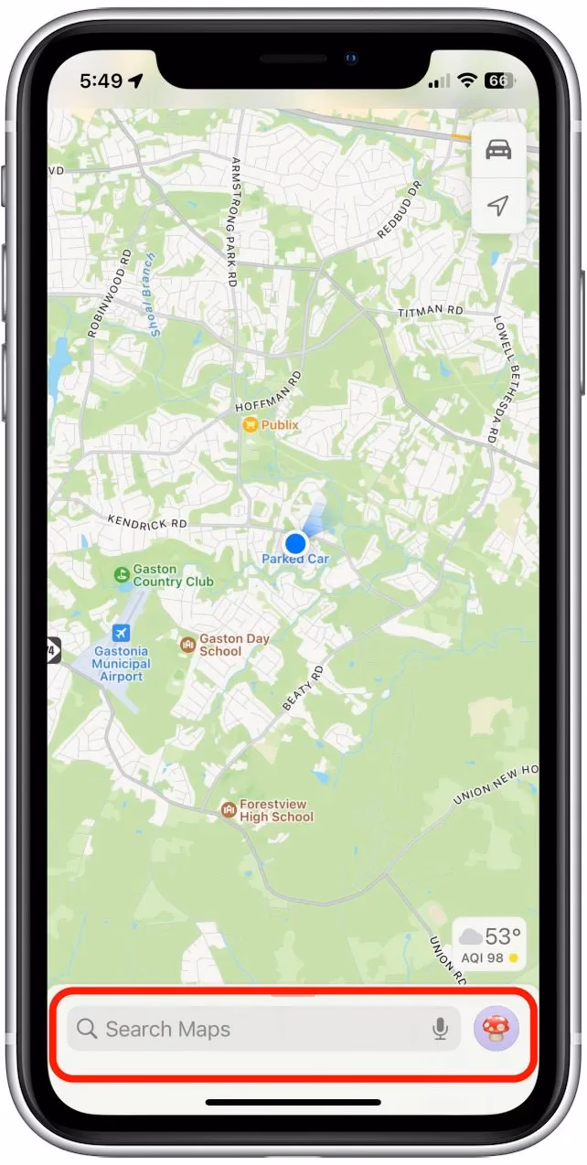 Can I use a trail map on my iPhone?