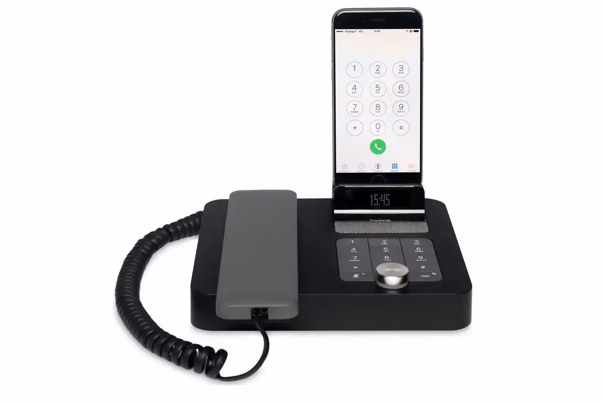 How do I Dock my iPhone at a desk?
