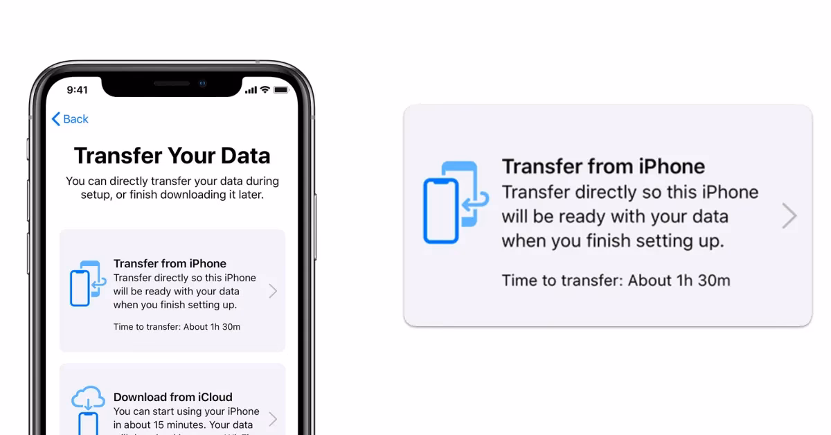 How do I transfer data from iPhone 14 to iPhone 15?