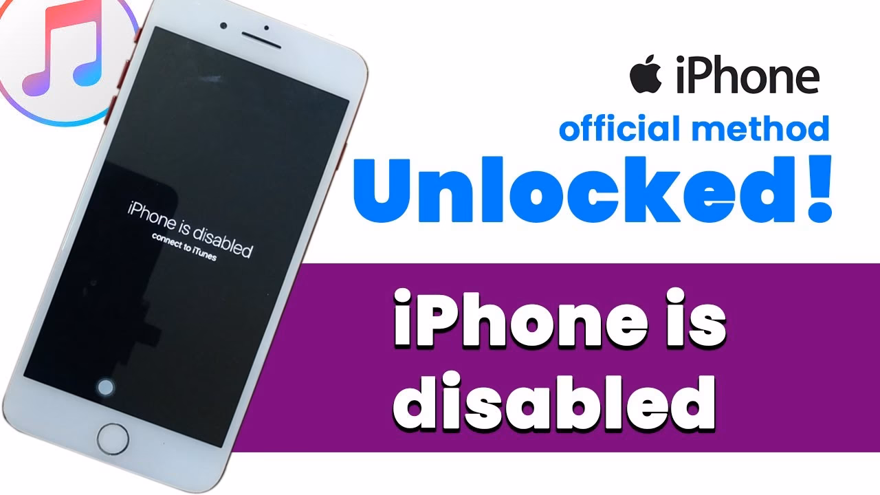 How to fix iPhone is disabled & connect to iTunes?