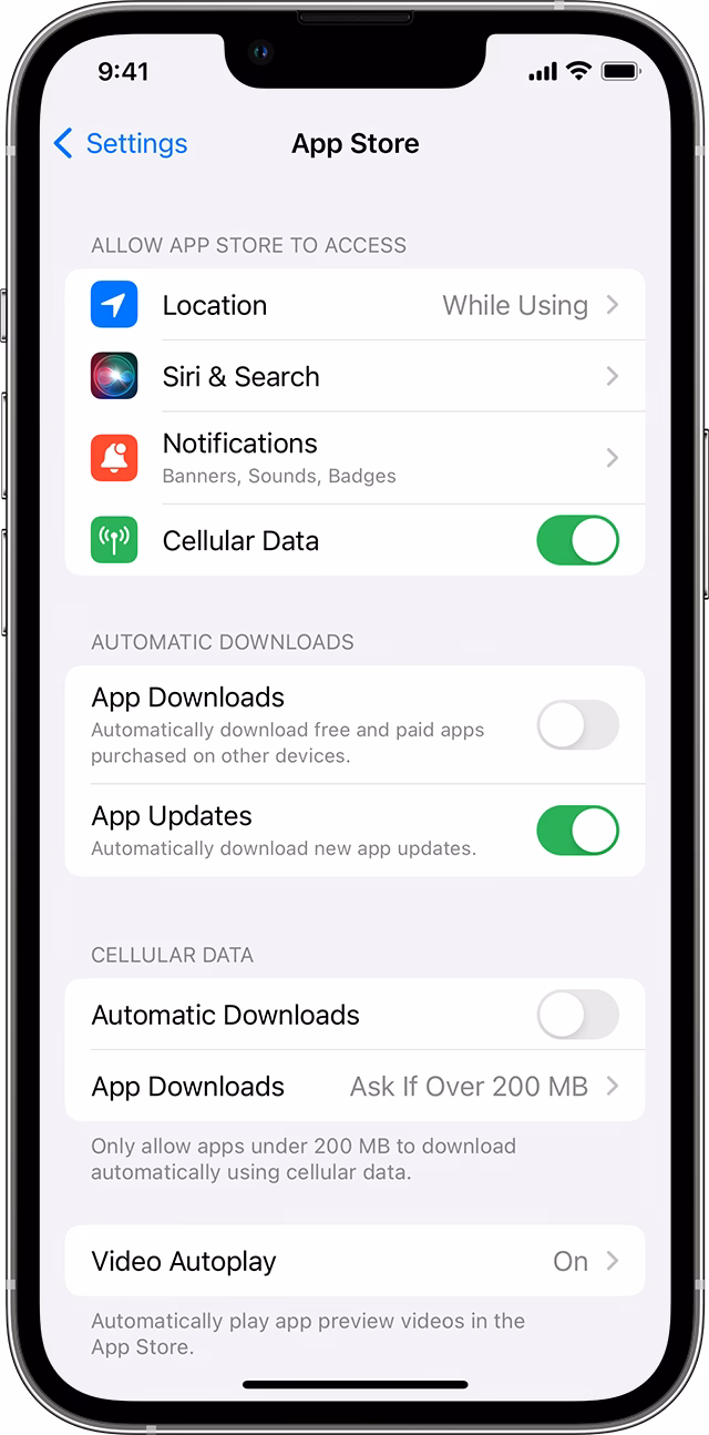 What if my iPhone apps won't update?