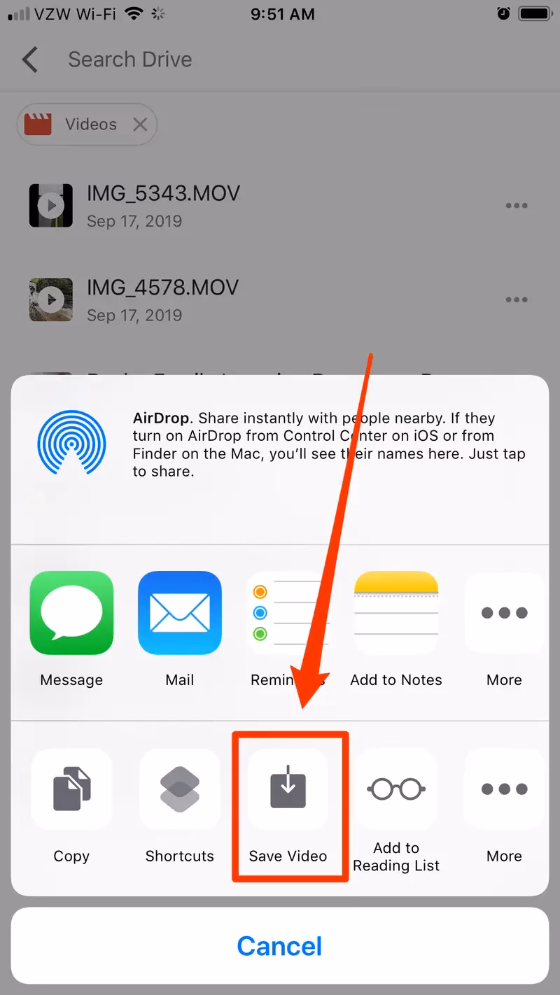 How to download Google Drive files on iPhone without zipping?