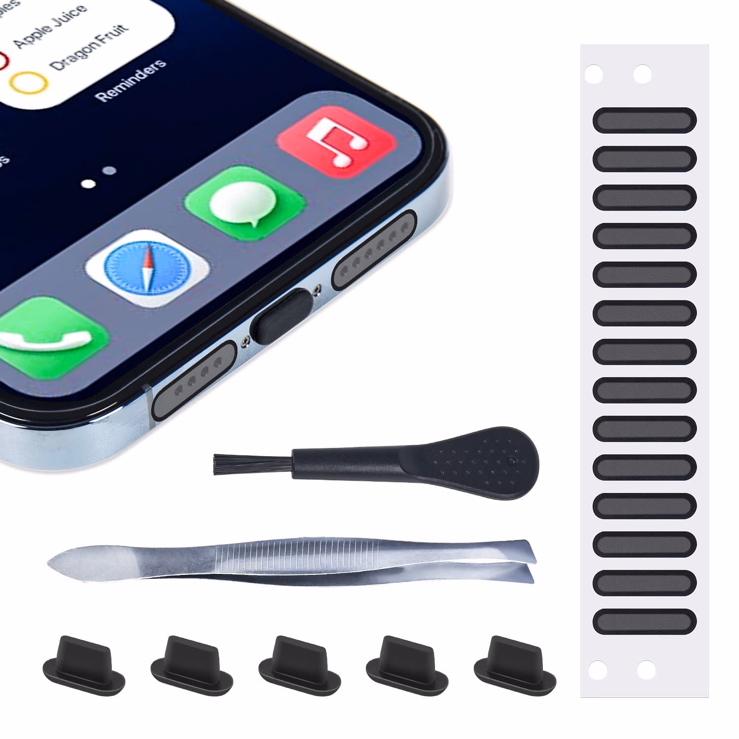 How do you clean an oil-resistant iPhone?