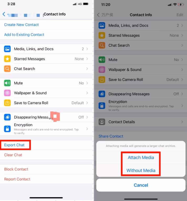 How to export WhatsApp photos & videos to iPhone?