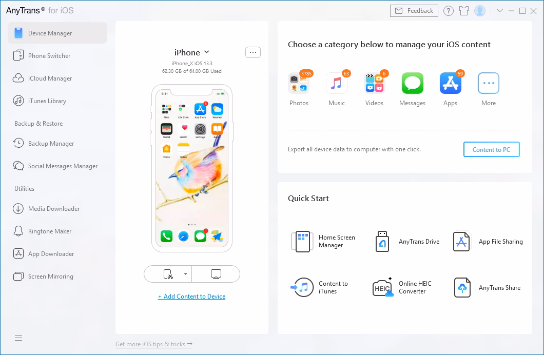 How do I transfer files from iPhone to Mac?