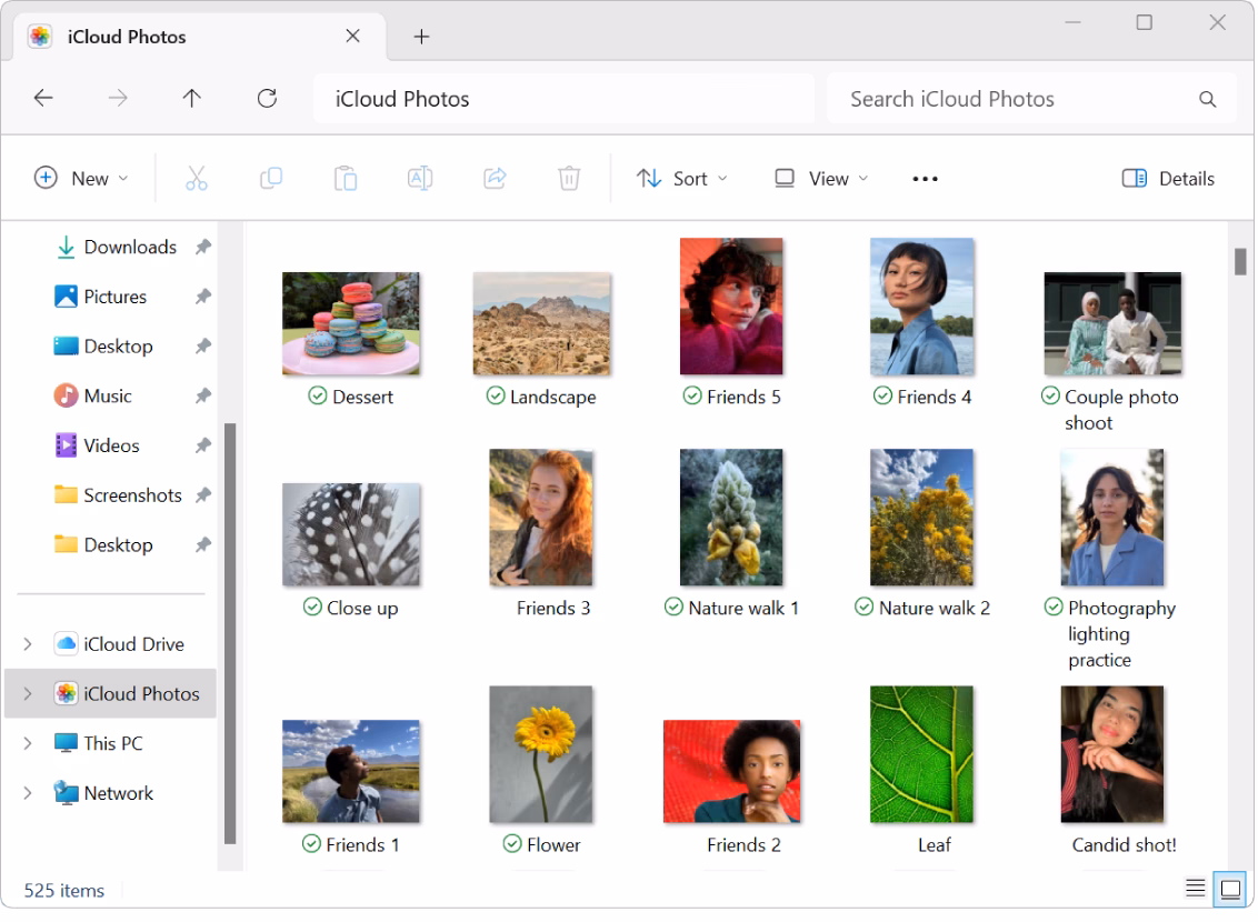 Can I access my iPhone photos on a PC?