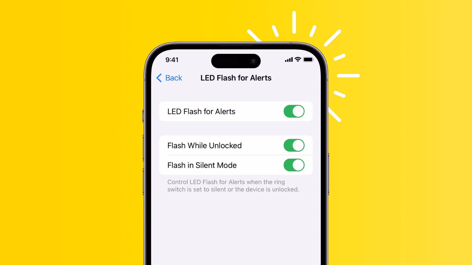 How do I Make my iPhone flash when I receive a call?