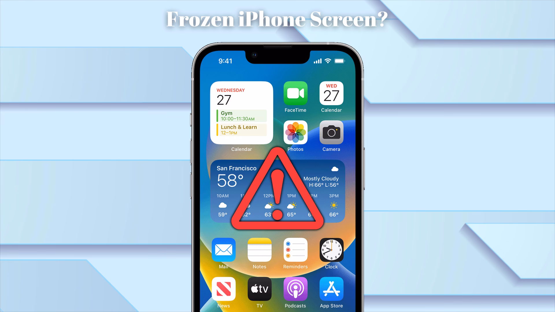 Why does the app keep freezing?