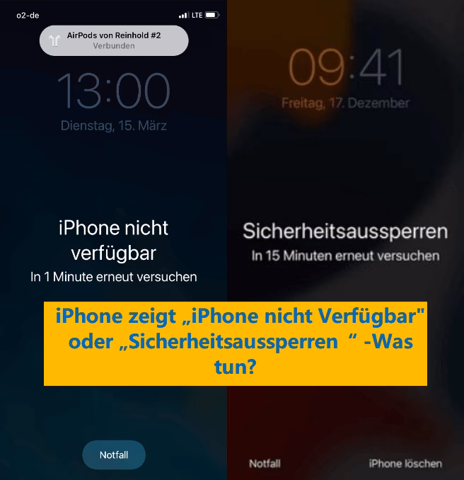 Was bedeutet 'Gerät ist nicht erreichbar' auf meinem iPhone?