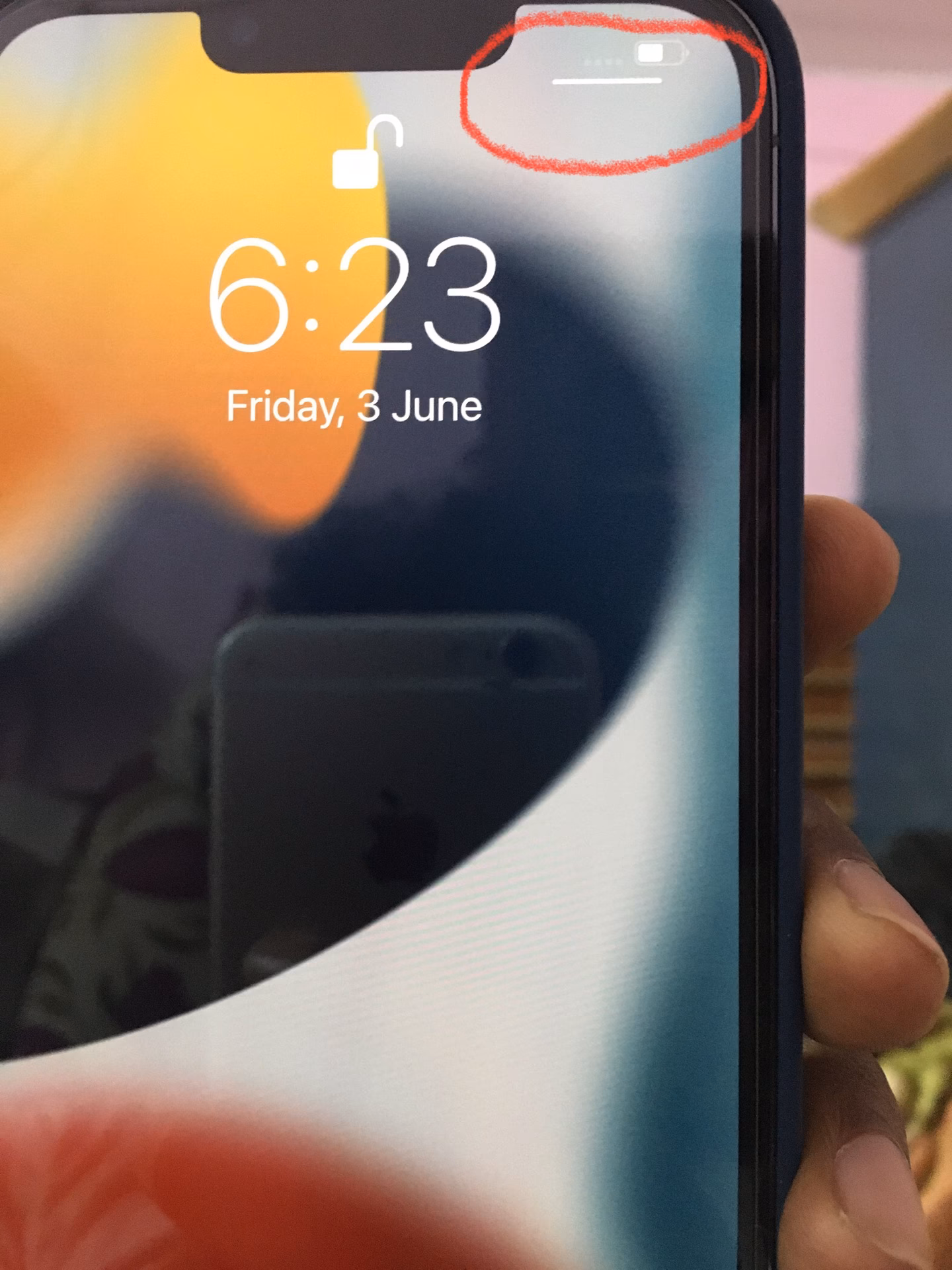 What does the lock icon on my iPhone mean?