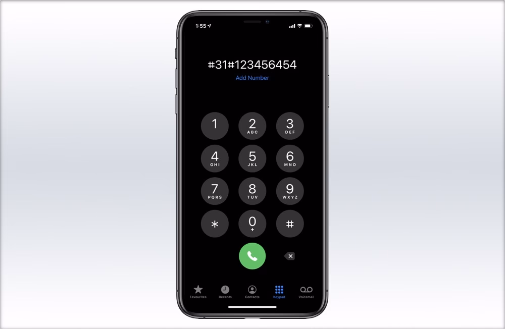 Why is my phone number hidden on my iPhone?
