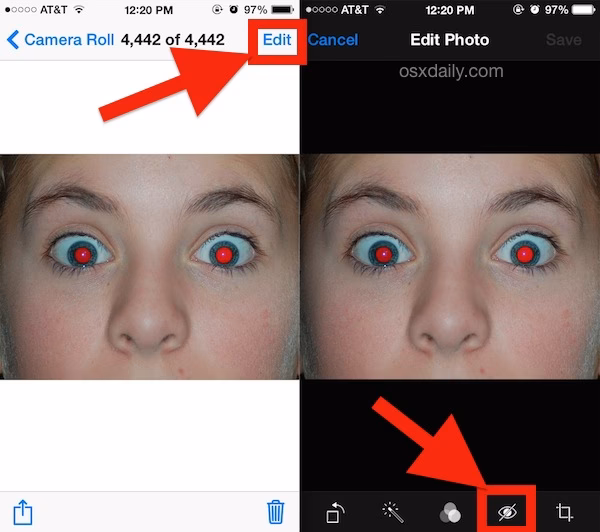 How to fix Red Eye on iPhone?