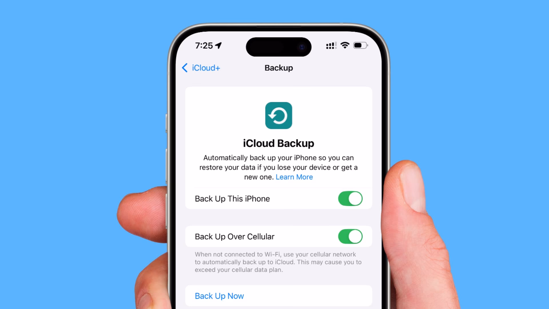 How long does it take to backup iPhone to iCloud?