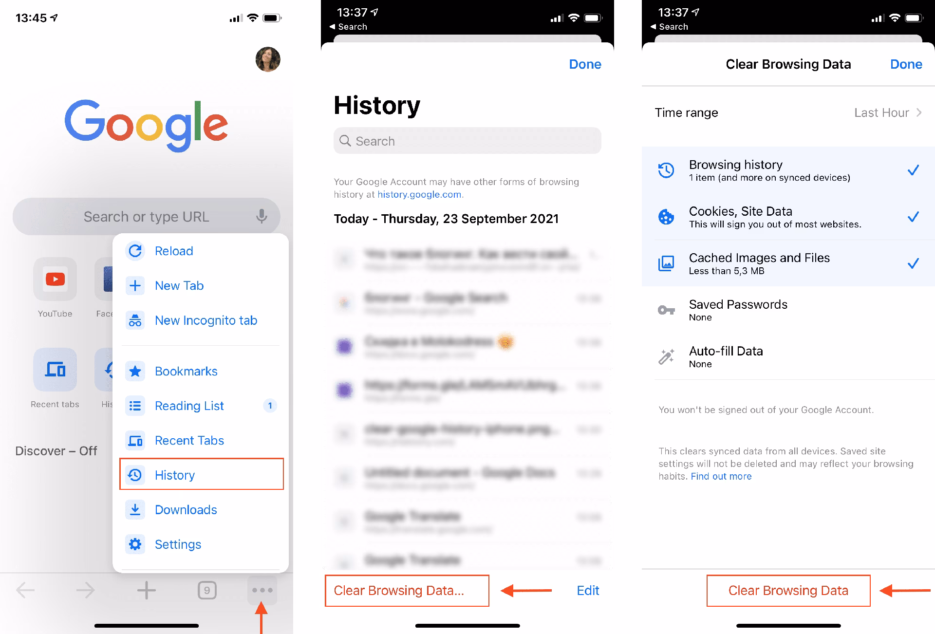 How to find your Internet history on iPhone 15?