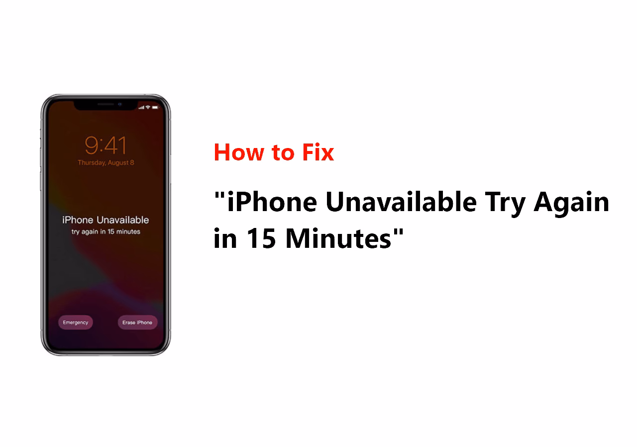 How long does a tenth attempt disable an iPhone?