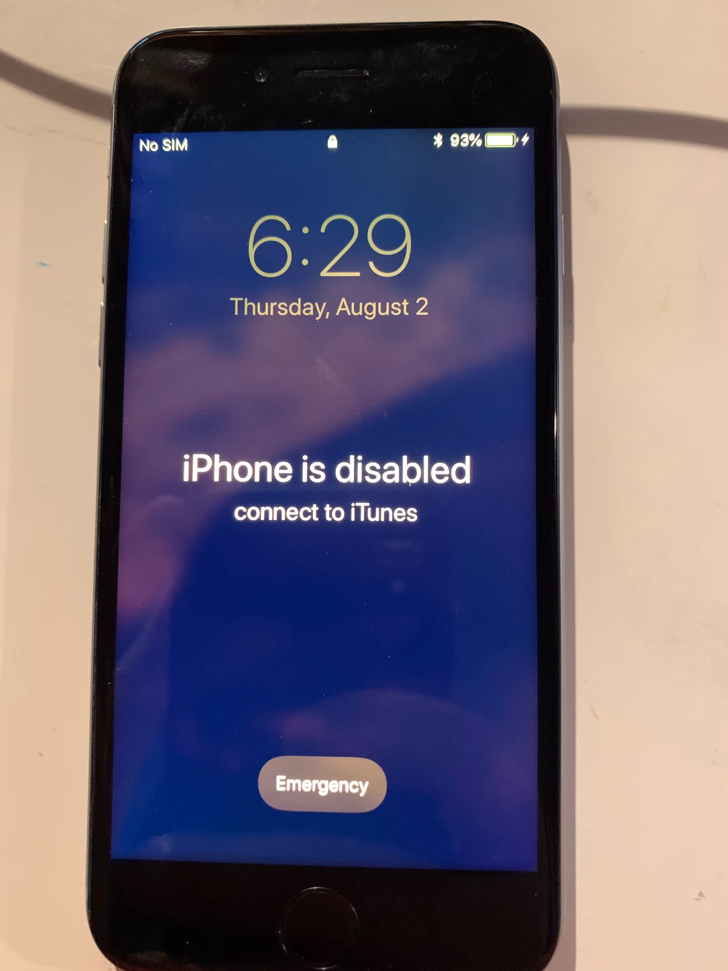 How to reinstall iTunes if iPhone is disabled?