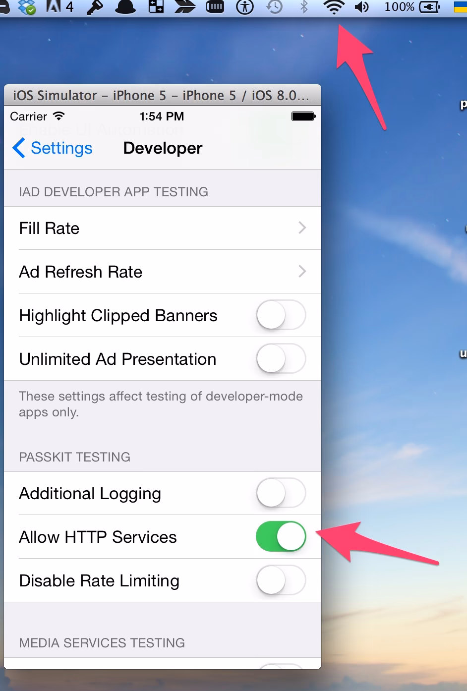 How do I check if Xcode is connected to an Apple device?
