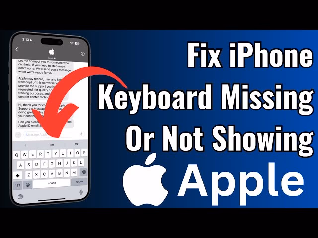 How to fix keyboard issue on iPhone 15 Pro?