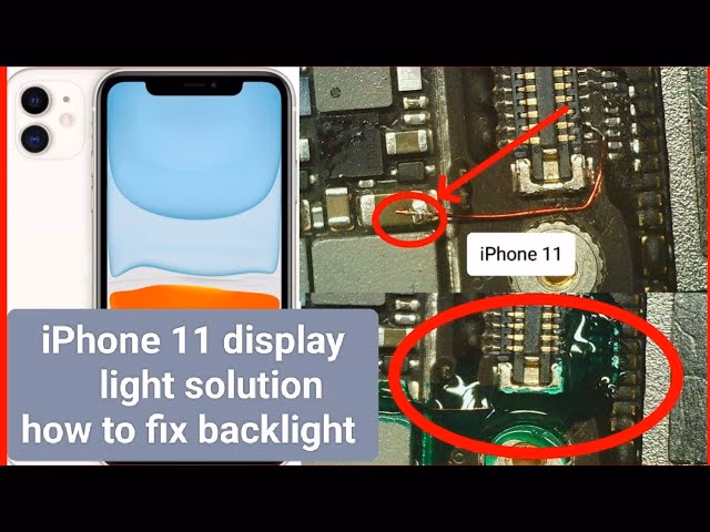 How to fix iPhone 11 with no backlight?
