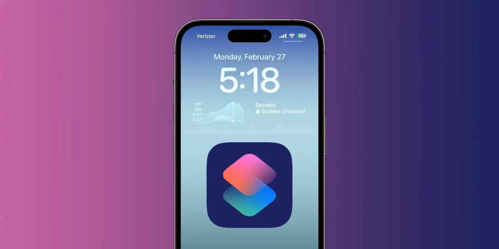 How do I change the lock screen shortcuts on my iPhone?