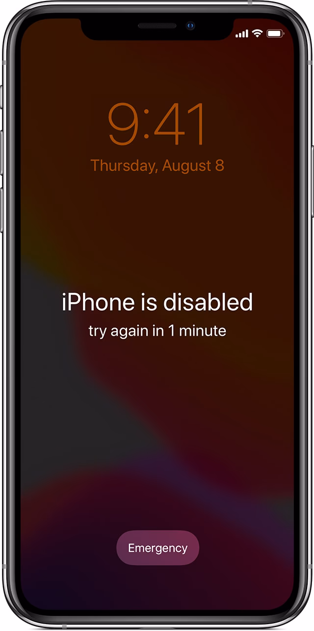 How to unlock a disabled iPhone using iTunes?
