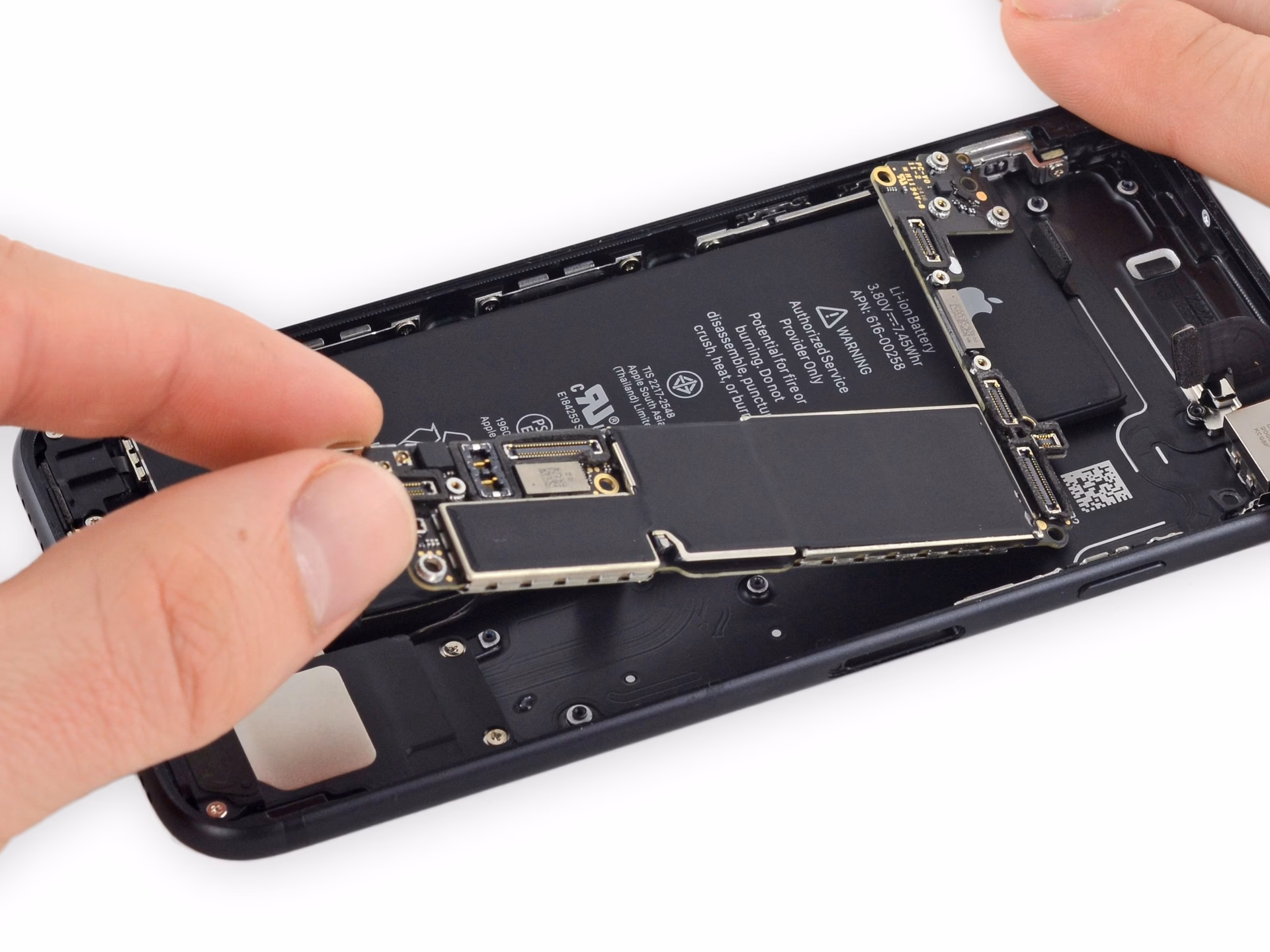 Are iPhone logic boards dangerous?