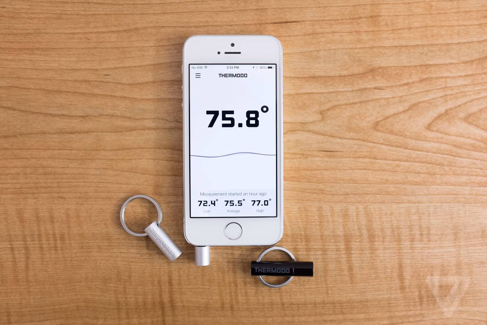 How to measure temperature on iPhone?