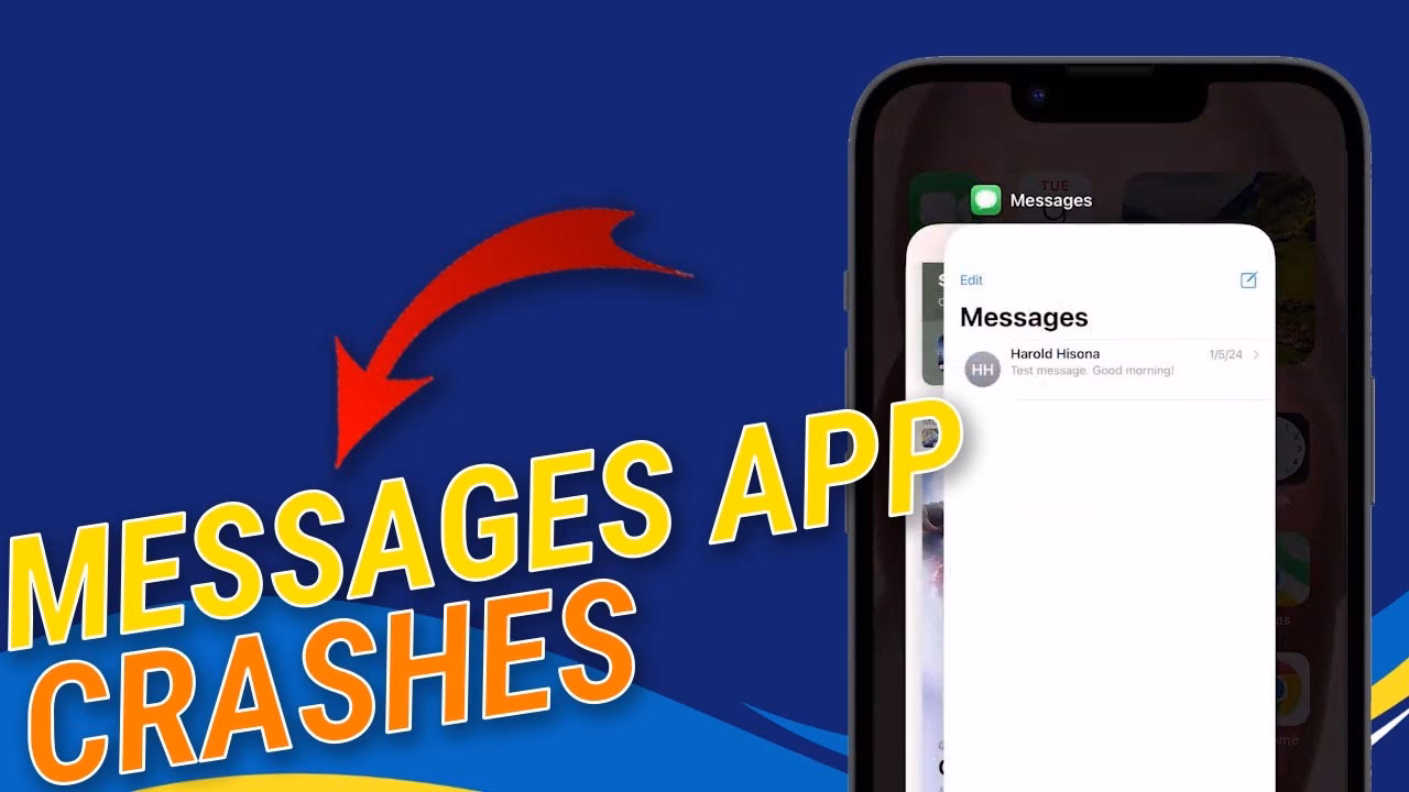How to fix iPhone messages freezing & crashing?