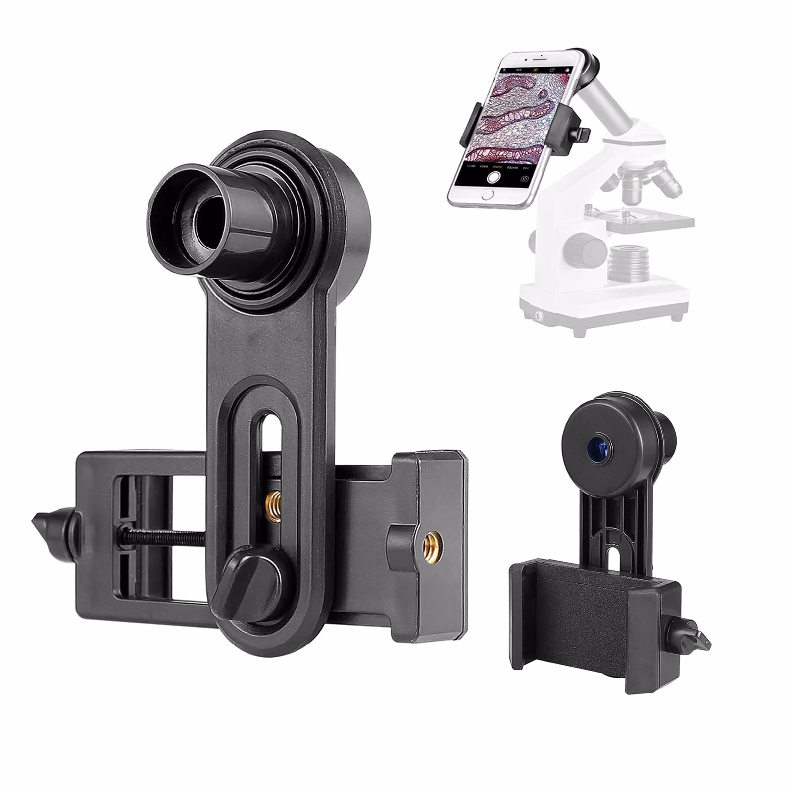 How can I attach a microscope to my iPhone?