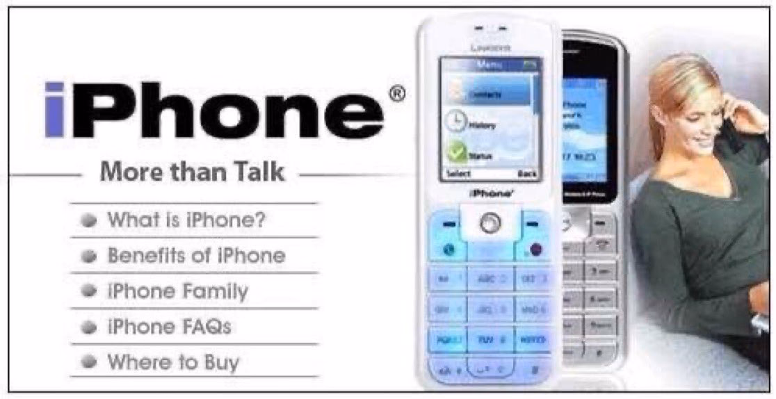 Can Cisco & Apple use the iPhone brand on their own products?