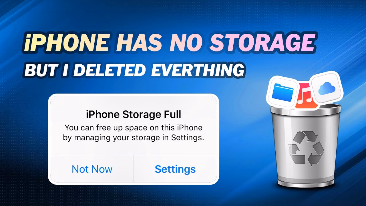 Does deleting a file affect my iPhone storage space?