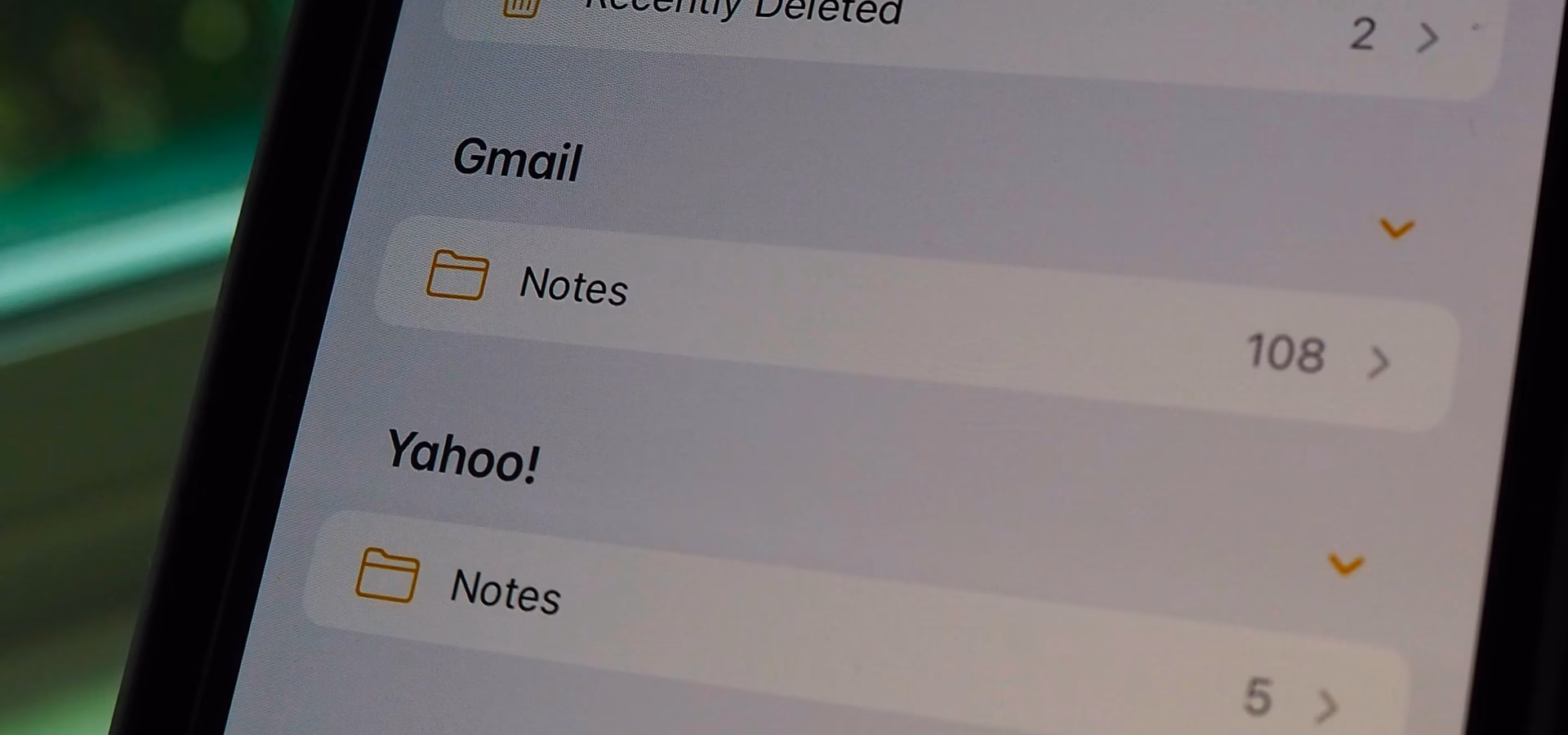 How do I Sync my Apple notes with Yahoo Mail?