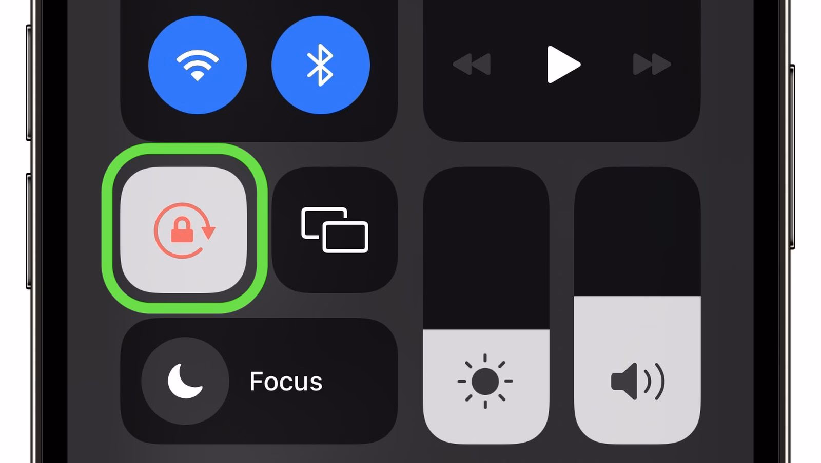 What is portrait orientation lock on iPhone?