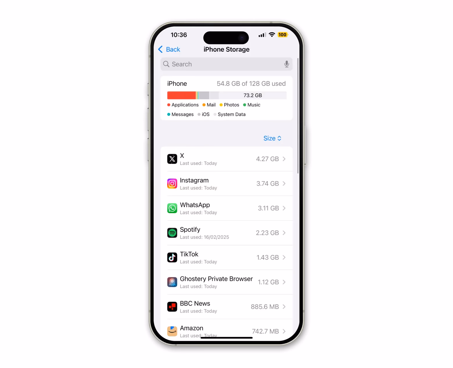 How do I clear 'other' in my iPhone's storage?