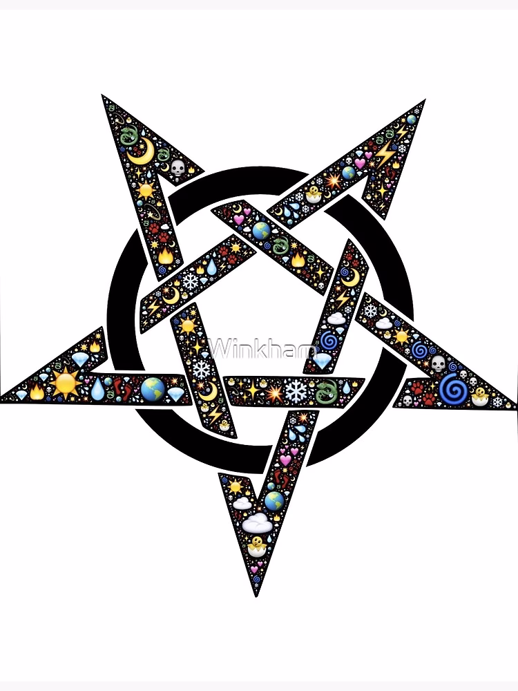 What does a pentagram symbol look like?