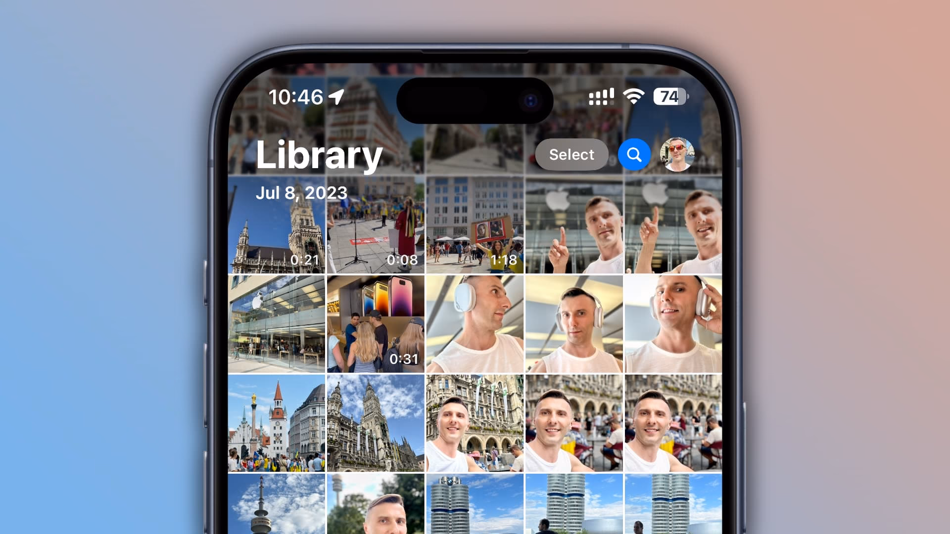 How do I use photos on my iPhone?