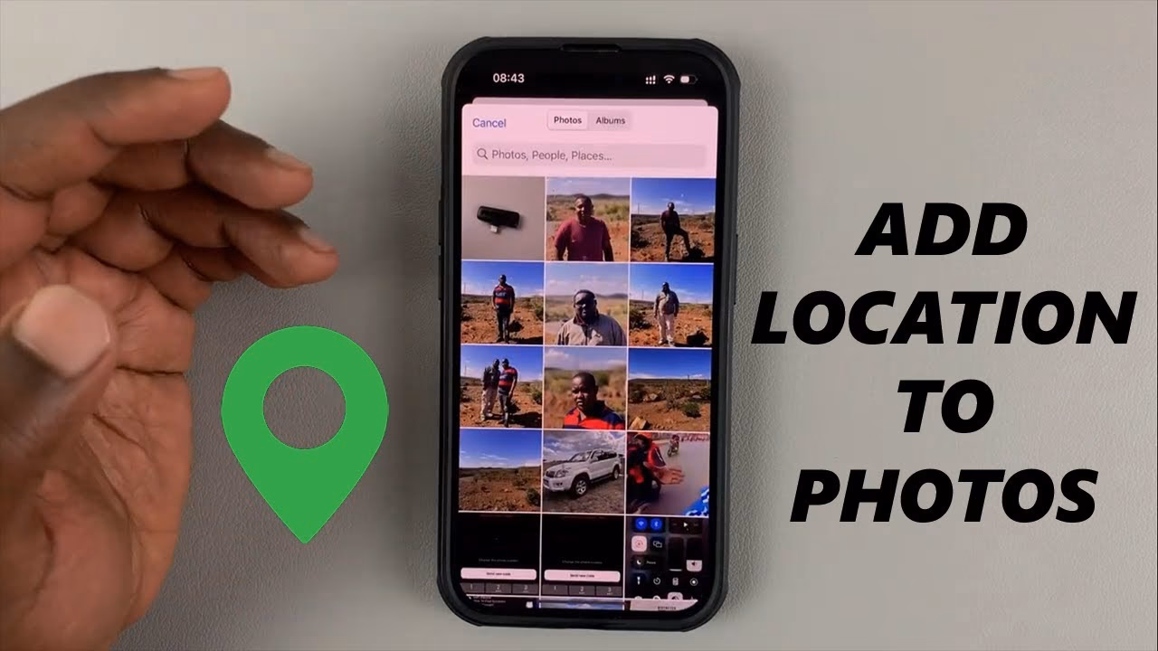 How to add location details to photos on iPhone?