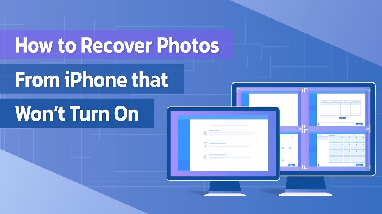 How to get photos off iPhone that won't turn on?