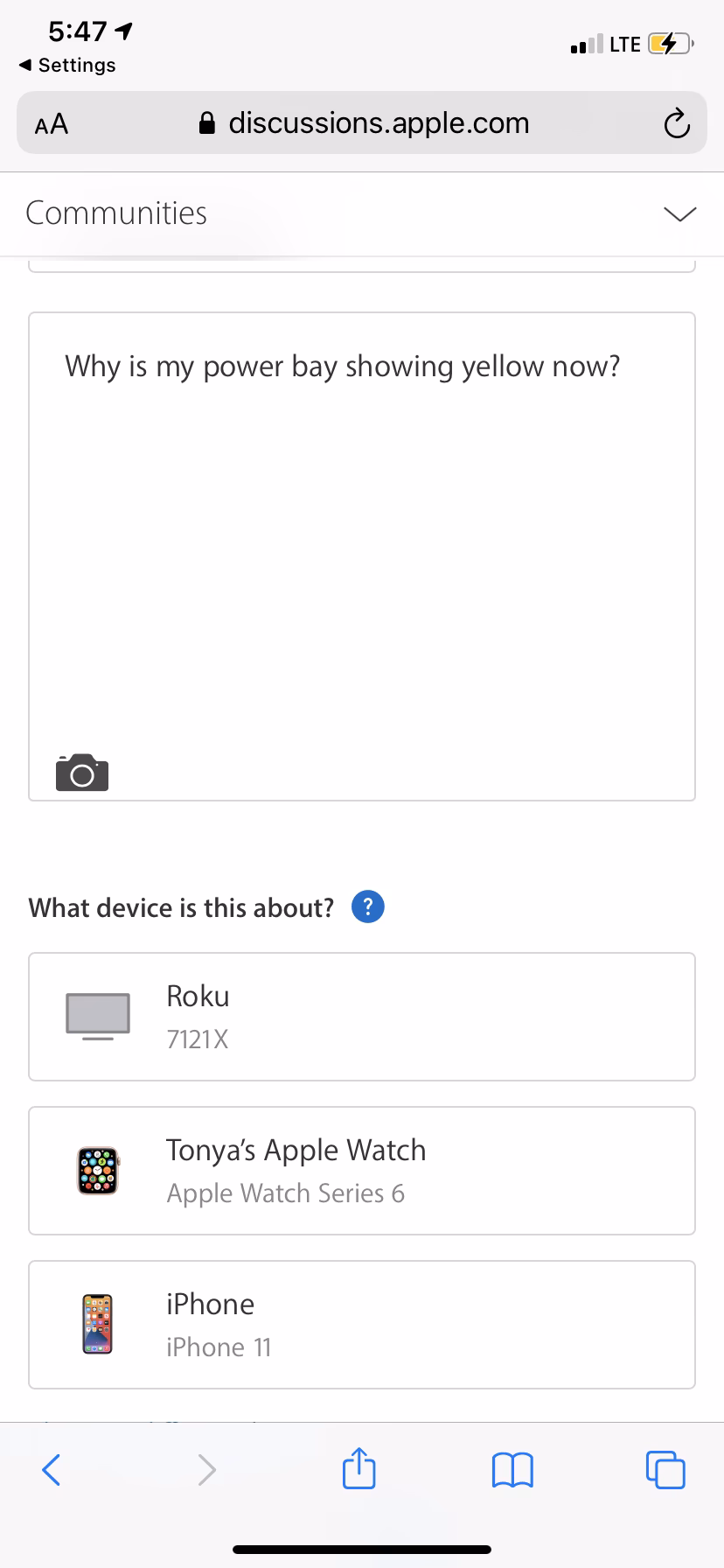 How do I know if my iPhone battery is low?