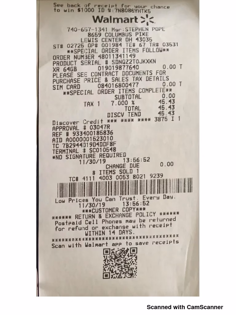 How do I get Apple Pay receipts?