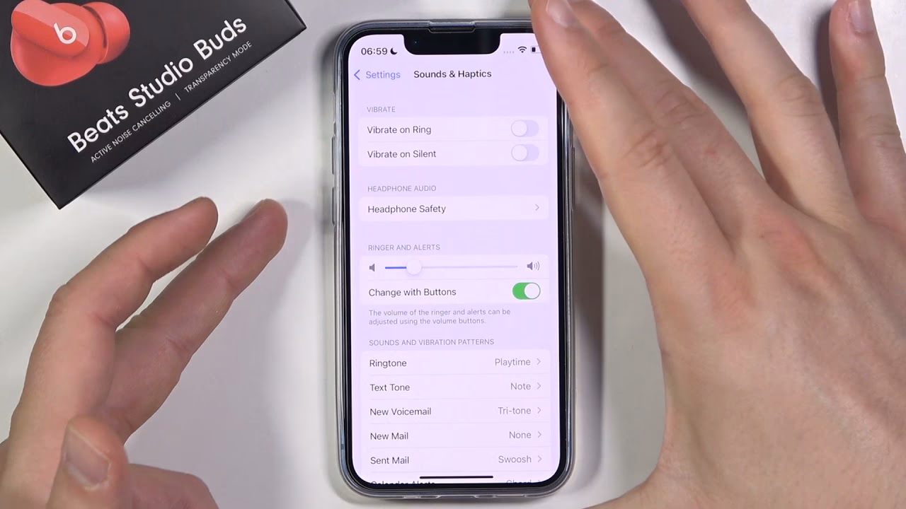 How to change ringer volume on iPhone?
