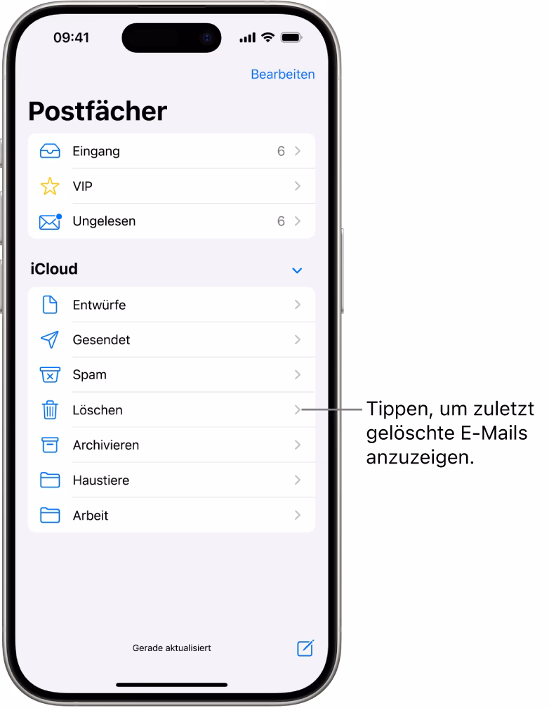 Warum bekomme ich keine Mails auf mein iPhone?