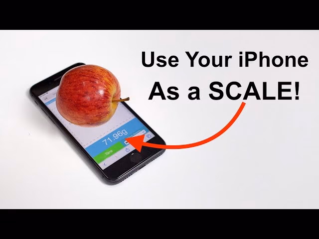 Can I Turn my iPhone screen into a scale?