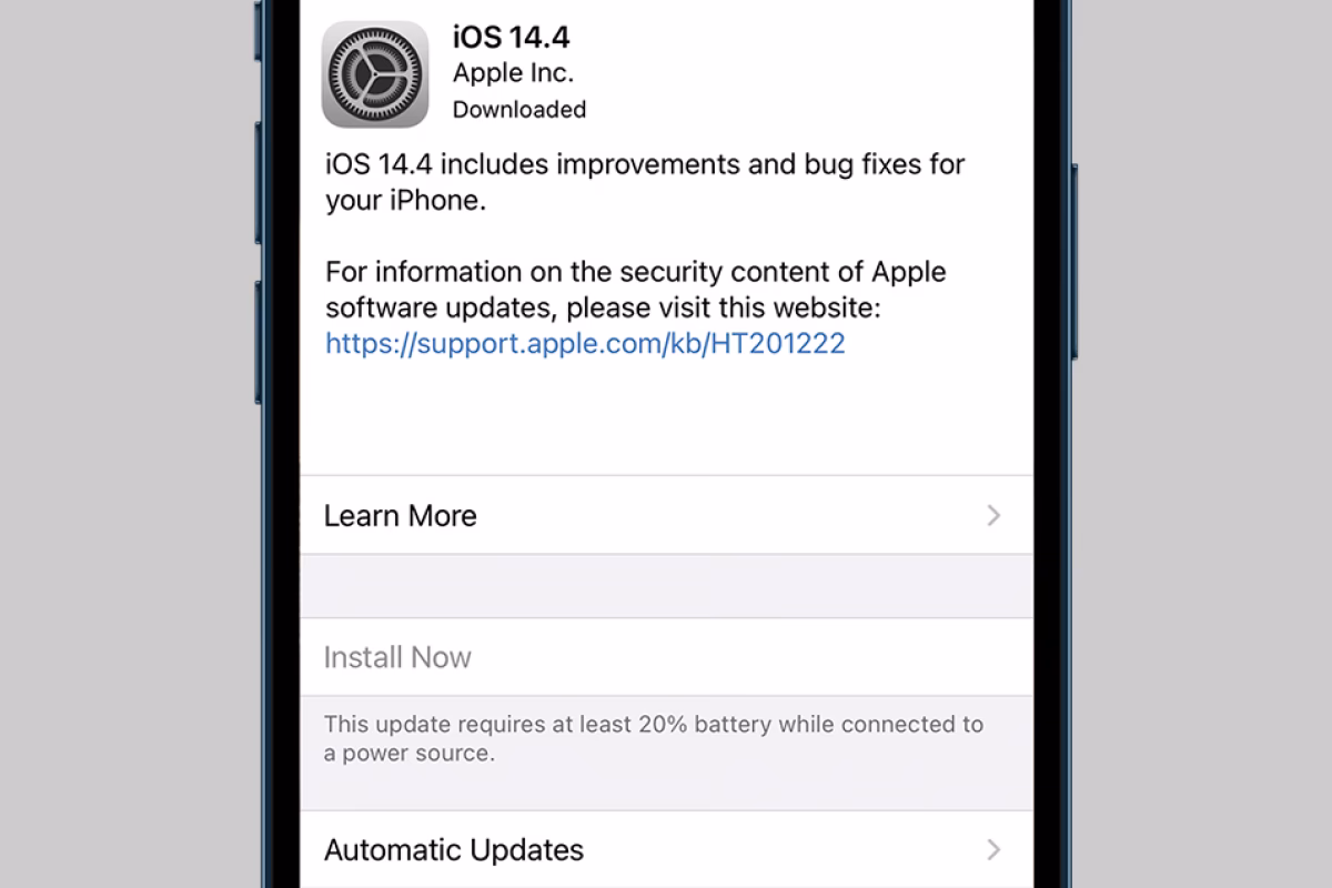 How do I update iOS on my iPhone?